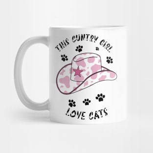 This Country Girl Loves Cats Mug